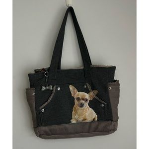 Fuzzynation Tote Bag Chihuahua Print